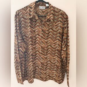 Le Caviar Zigzag Patterned Shirt